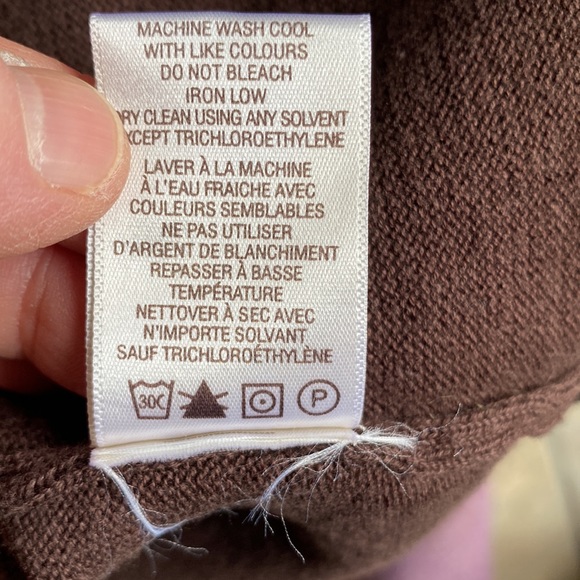 Vintage Cotton Ginny Patterned Cardigan Size Large - Picture 10 of 12